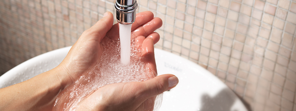 Hot water
